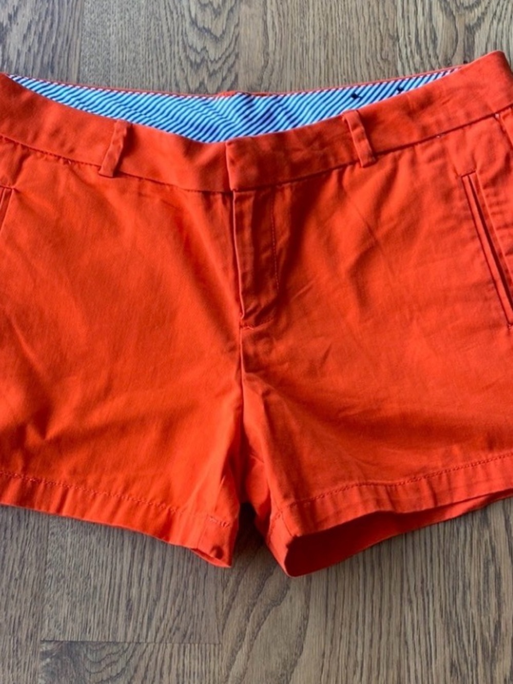 STYLUS Women's Bright Orange Cotton Bermudas